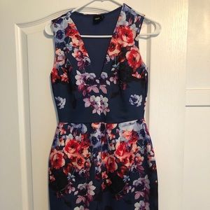 ASOS floral blue dress SZ Small